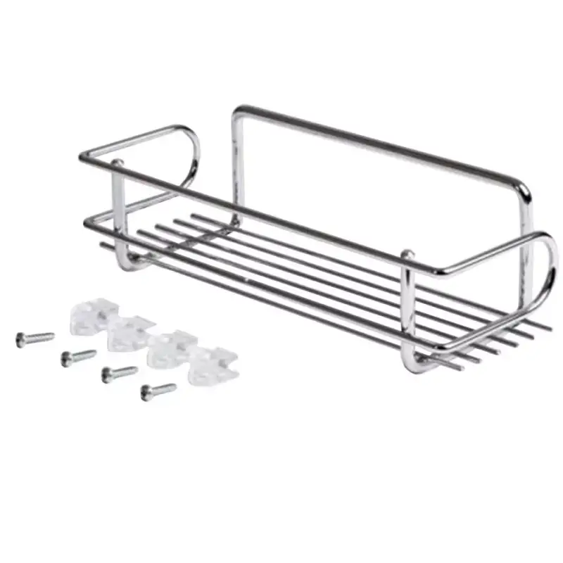 Expressz kézbesítés Fémrács PA002 Egyrészes polc Króm 260x80x100mm