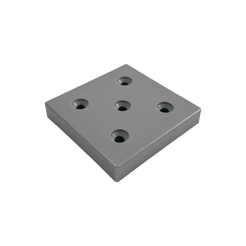 Különleges ajánlat Bútorláb StrongLegs FP006, Edzett műanyag 60x60x10mm Szürke