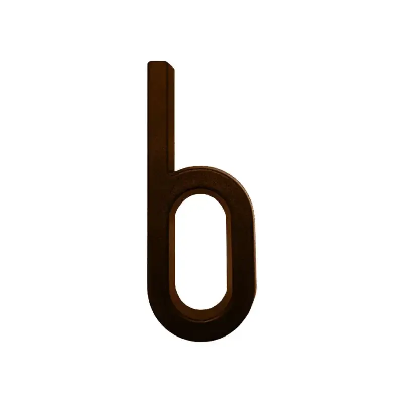 Házszám zamak barna "b" kifutó Bestseller