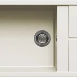Kedvezmény Elleci Unico 310 gránit mosogató G62 Bianco antico 780x500/200mm