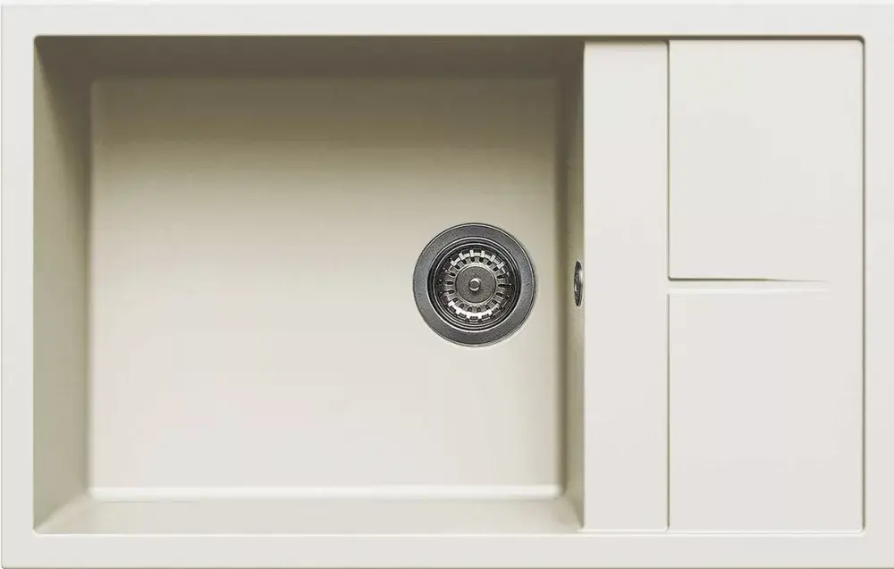 Kedvezmény Elleci Unico 310 gránit mosogató G62 Bianco antico 780x500/200mm