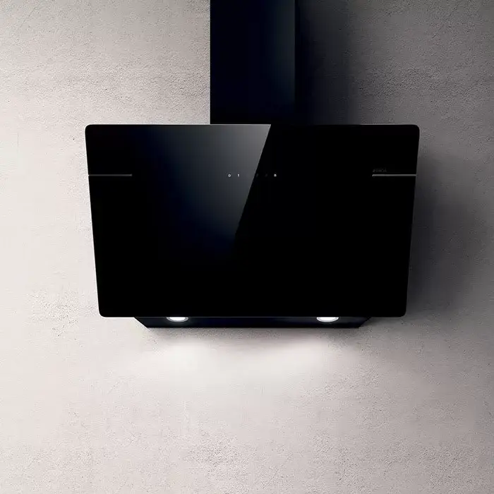 ELICA L'ESSENZA BL/A/90 fali páraelszívó, design, 90 cm, fekete üveg Expressz kézbesítés
