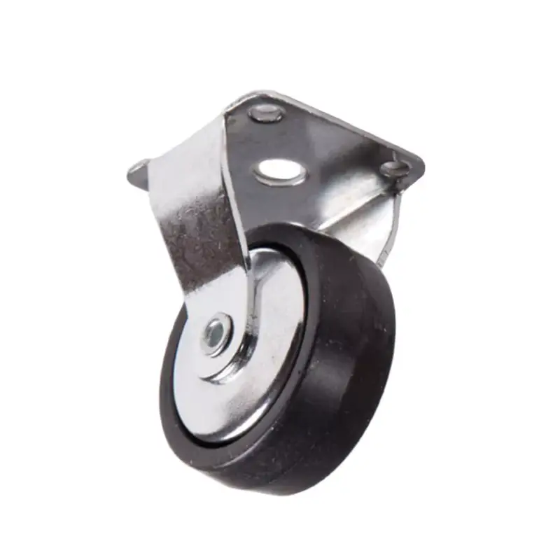 Bútorgörgő 50mm Fix talpas 222/N.50 fém közepű 20kg Fekete Gyors kiszállítás