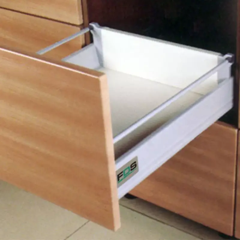 Biztonságos fizetés Fiókcsúszó FDS-DF PO-S B PUSH OPEN 450mm 40kg SZÜRKE