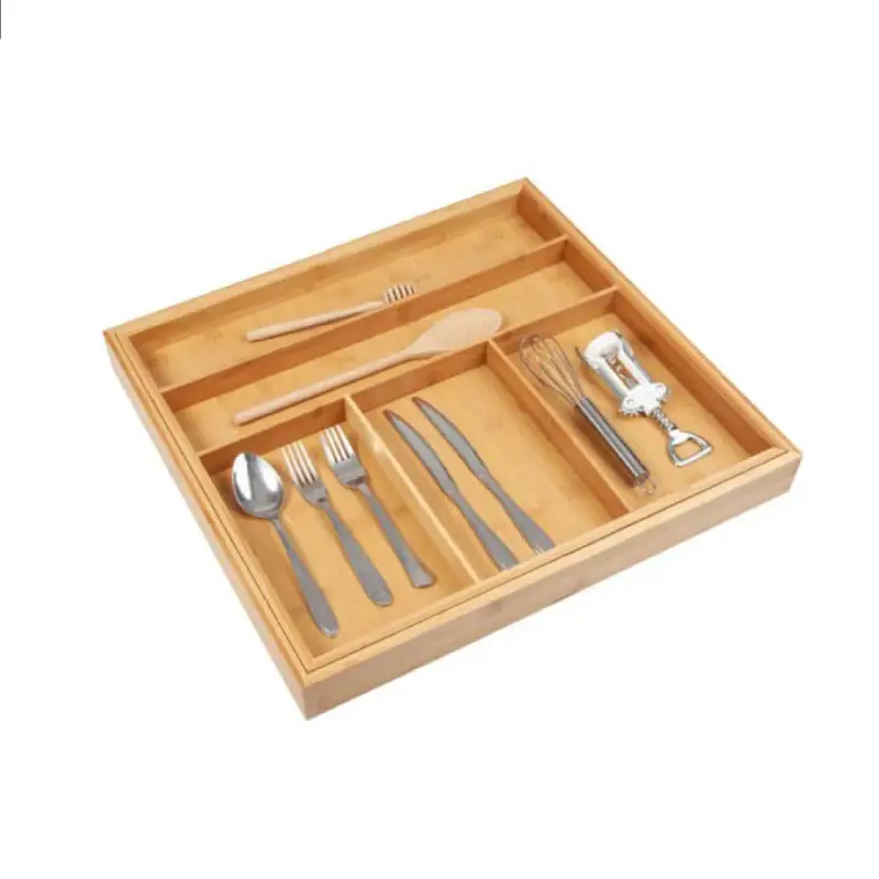 Evőeszköztartó 210/50 Bambusz 500-810x53x465mm Barna Népszerű