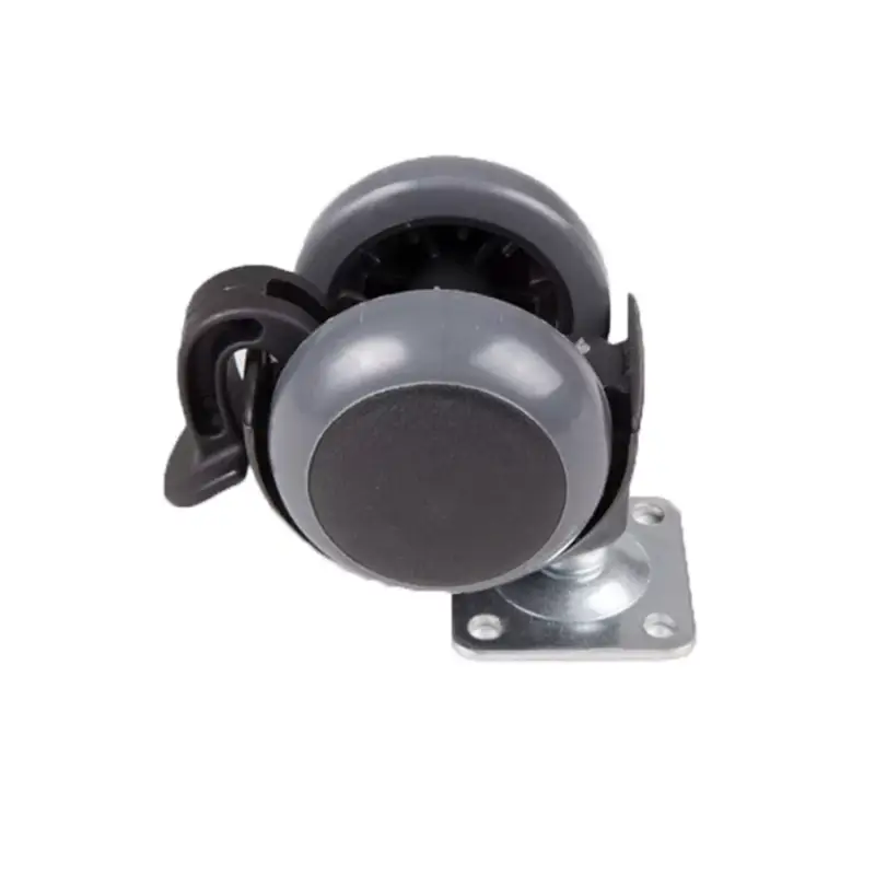 Biztonságos fizetés Bútorgörgő 50mm Talpas Fékes 311/MF.050 35kg Fekete-Szürke