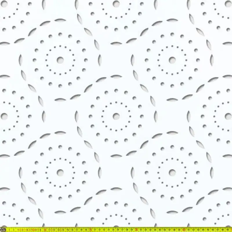 Laccato-Hdf DAISYPOP perforációval Krono 101 Fehér 1400x510x3mm Biztonságos fizetés