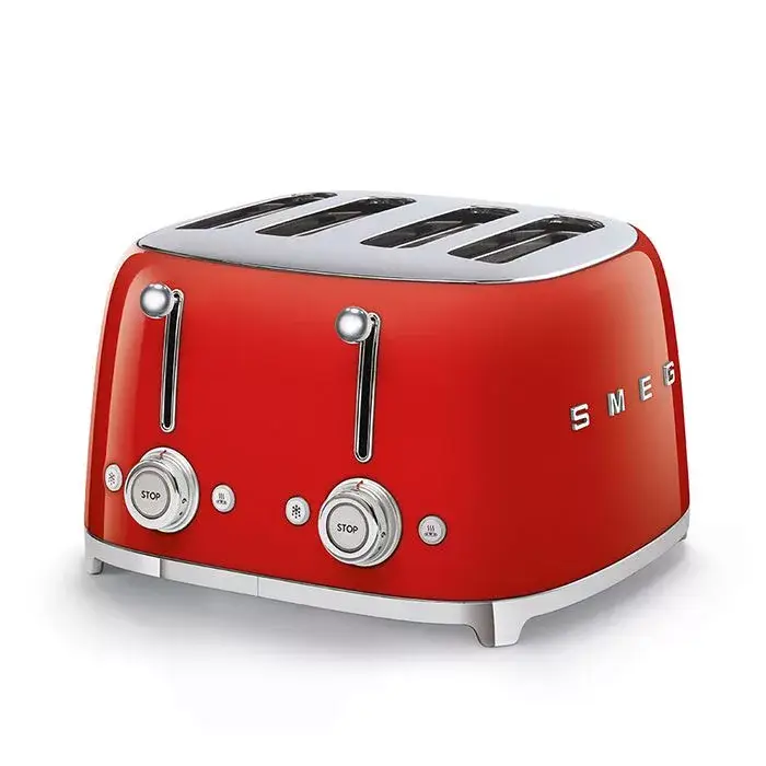 Legjobb ár SMEG retro 2x2-szeletes kenyérpirító, piros