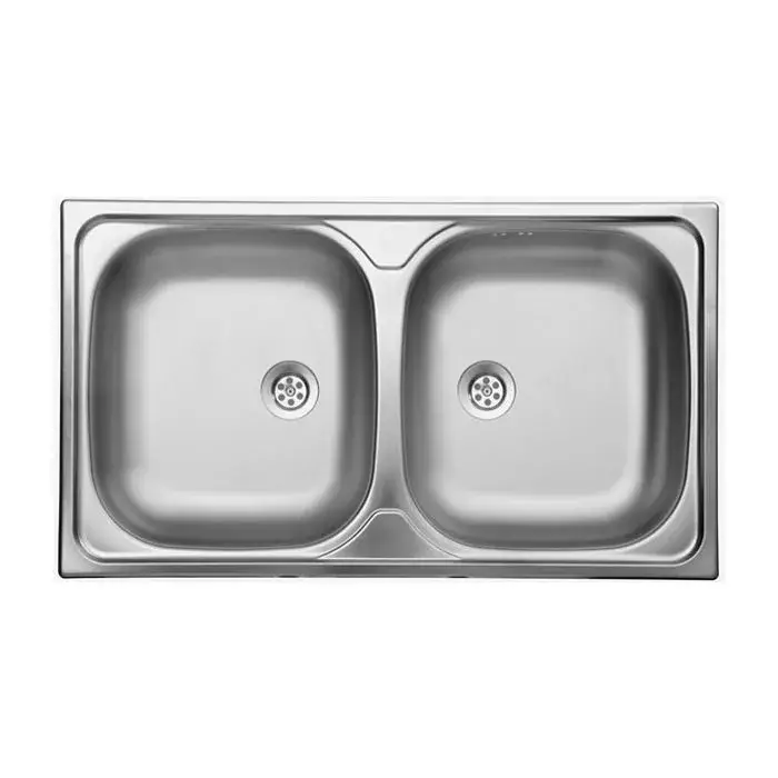 Expressz szállítás LIVINOX CLASSIC 113 rozsdamentes mosogató, kétmedence, 80x45 cm, 3 1/2", natúr