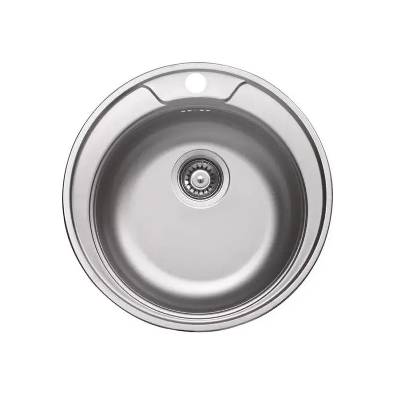 Kedvezményes ár LIVINOX RONDO 145 rozsdamentes kör mosogató, 49 cm átm., 3 1/2", natúr