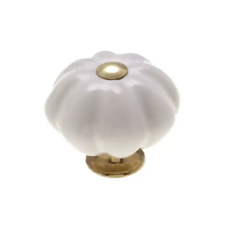 Legkelendőbb Fogantyú P10.00.00.06 Fehér-Réz Porcelán-Fém