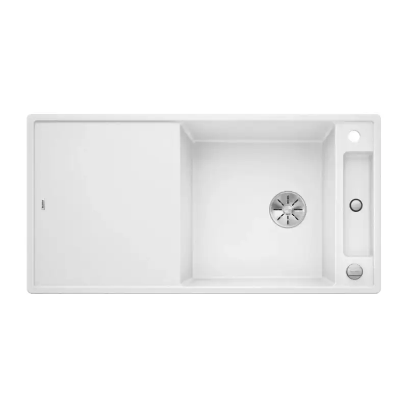 BLANCO AXIA III XL 6 S Silgranit mosogatótálca, fehér, üveg vágólappal, excenterrel Expressz kézbesítés