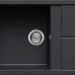 Elleci Unico 125 gránit mosogató G40 Nero 650x500/200mm Szuper ajánlat