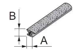Exkluzív ajánlat Sevroll - Tömítőkefe behúzós 4,8x4mm SZÜRKE (Alfa, Cosmo, Focus, Kapa, Victoria, Tytan, Uni)