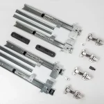Ajtóvasalat FDS Pocket Door 500mm szekrénybe csúsztatható Szürke Kihagyhatatlan ajánlat