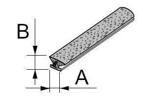 Kiárusítás Sevroll - Tömítőkefe behúzós 4,8x4mm FEHÉR (Alfa, Cosmo, Focus, Kapa, Victoria, Tytan, Uni)