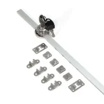 Bútorzár HB LOCKS HB-09 Központi Fiókzár, 4 fiókhoz, oldalról zárható, nikkel Vedd meg online
