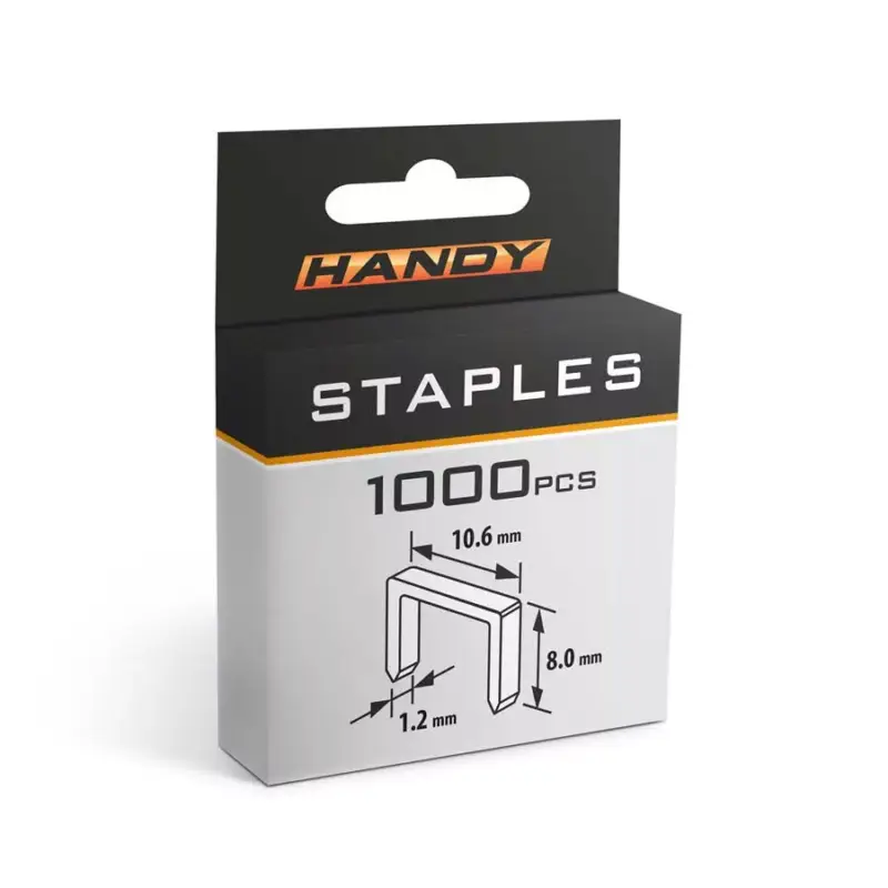 Gyors szállítás Tűzőkapocs - 1,2 x 10,6 x 8 mm 1000 db Handy
