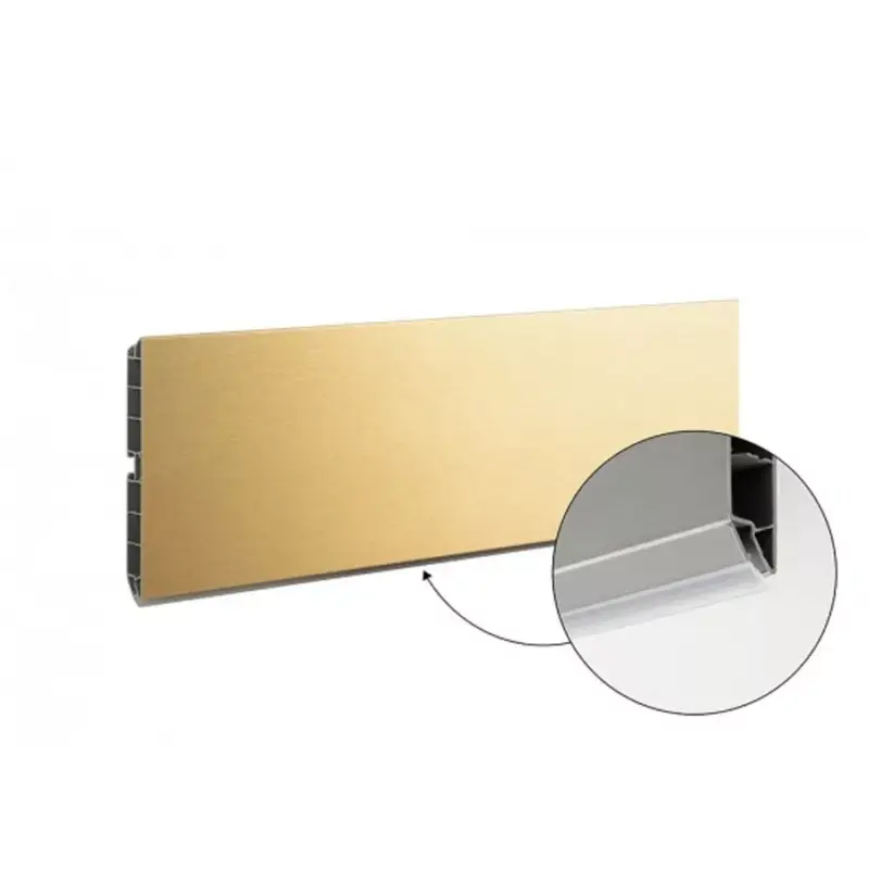 Biztonságos fizetés Lábazat előlap SCILM 100x4000mm Csiszolt Arany