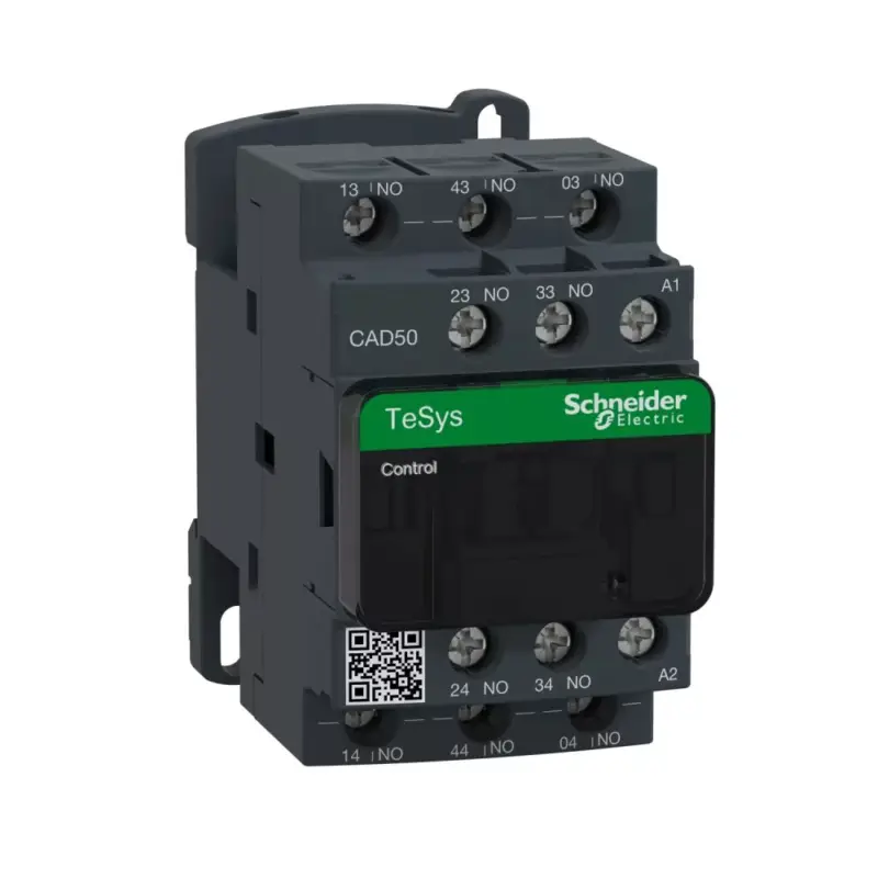 Akció Schneider Electric CAD50M7, Segédkontaktor 10A, 220V AC 50/60 Hz vezerlés, 5 Záró érintkező, csavaros csatlakozás (Segédkapcsoló CAD50M7)