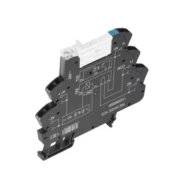 Weidmüller 1122880000 TRZ 24VDC 1CO, Komplett relé 1 váltóérintkező (CO) AgNi, 24V DC +/-20 % vezérlőfeszültség, 6A folytonos áram, húzókengyeles csatlakozás (Microseries) Kihagyhatatlan ajánlat
