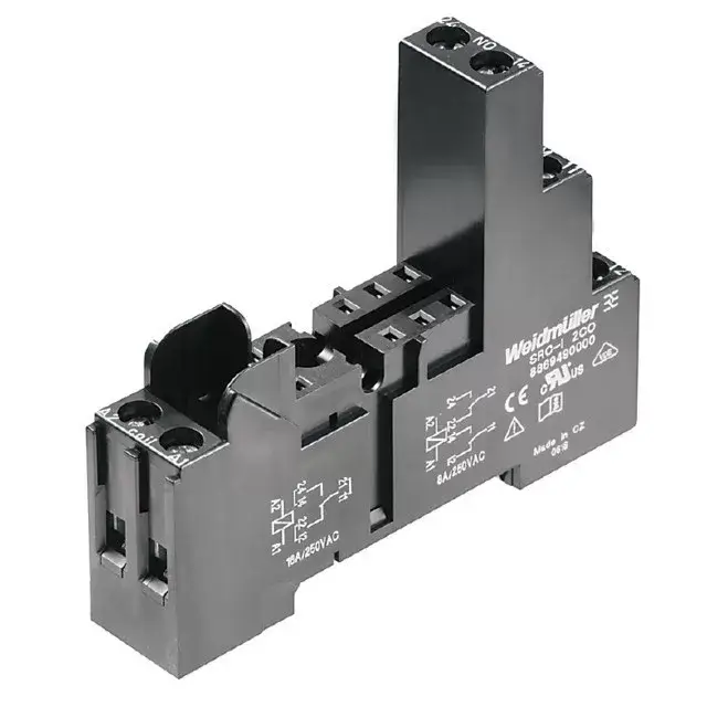Nézd meg most Weidmüller 8869490000 SRC-I 2CO, Relé talp 1 váltóérintkező , 12A folytonos áram, csavaros csatlakozás (Riderseries)