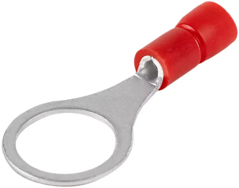 Szuper akció Tracon PSZ8 szigetelt szemes saru, 1,5mm2, M8, (d1=1,7mm, d2=8,4mm), piros, ónozott elektrolitréz