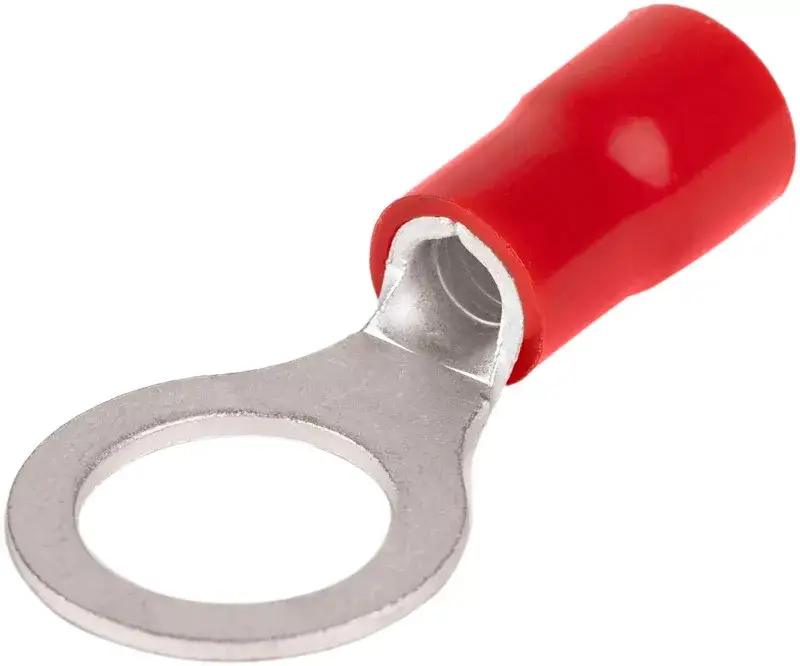 Tracon PSZ10-12 szigetelt szemes saru, 10mm2, M12, (d1=4,5mm, d2=13mm), piros, ónozott elektrolitréz Kedvezmény