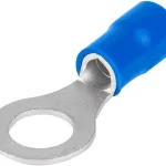 Tracon KSZ16-10 szigetelt szemes saru, 16mm2, M10, (d1=5,7mm, d2=10,5mm), kék, ónozott elektrolitréz Kiárusítás
