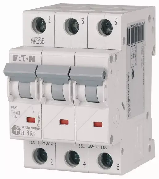 Eaton 194782 HL-B20/3 Kismegszakitó 3P, 20A, B karakterisztika, 4,5 kA (xPole Home HL) Különleges ajánlat