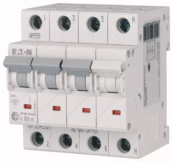 Eaton 194809 HL-C10/3N Kismegszakitó 3P+N, 10A, C karakterisztika, 4,5 kA (xPole Home HL) Bestseller