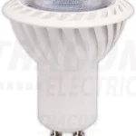 Tracon, VCOB5CW, LED-es SPOT fényforrás, ( VCOB ) 5W-os teljesítményű, GU10 foglalattal, 6500K-es színhőmérsékletü, SMD LED ( 370 lm ) Tracon ( VCOB5CW ) Akciós ár