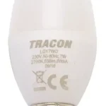 Tracon, LGY7NW, LED-es fényforrás, ( gyertya alakú )7W-os teljesítményű, E14 foglalattal, 4000K-es színhőmérsékletü, SMD LED ( 500 lm ) Tracon ( LGY7NW ) Prémium