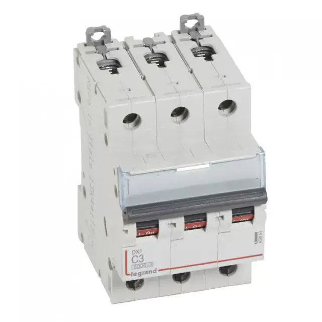 Expressz kézbesítés Legrand 407853 DX3 Kismegszakító. 3P, 3A, C karakterisztika, 6kA