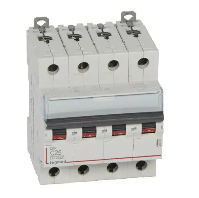 Legkelendőbb Legrand 407930 DX3 Kismegszakító. 4P, 25A, C karakterisztika, 6kA