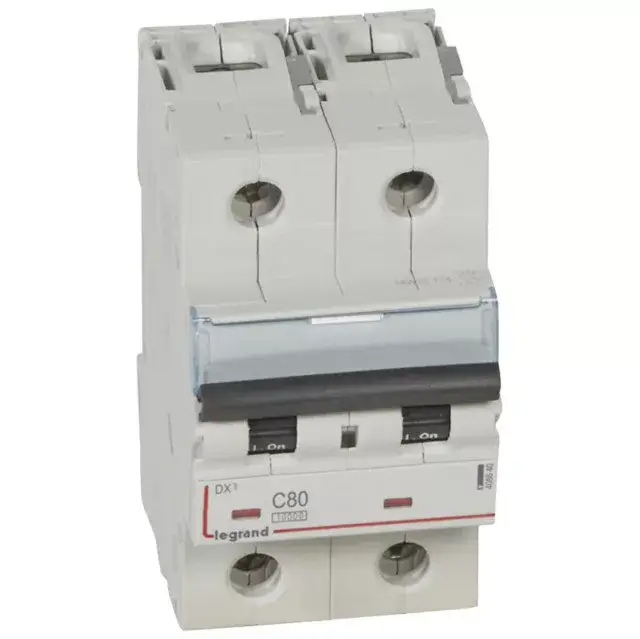 Kiárusítás Legrand 408640 DX3 Kismegszakító. 2P, 80A, C karakterisztika, 10kA