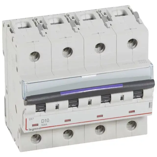 Biztonságos vásárlás Legrand 410225 DX3 Kismegszakító. 4P, 10A, D karakterisztika, 50kA