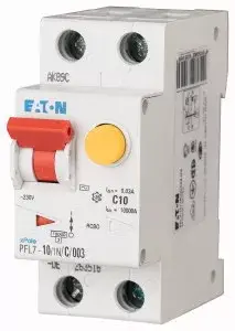 Eaton 263517 PFL7-10/1N/C/003-A Áramvédős kismegszakító (Kombi Fi-relé) 1+N, C karakterisztika, 10A, 30mA, 10 kA, A osztály Prémium