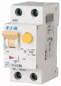 Eaton 165610 PFL7-13/1N/C/03-A Áramvédős kismegszakító (Kombi Fi-relé) 1+N, C karakterisztika, 13A, 300mA, 10 kA, A osztály Szuper ajánlat