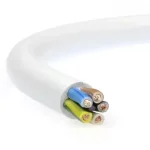 Exkluzív ajánlat MT (H05VV-F) 5x10 mm2 kábel, 1 fm kiszerelés, sodrott réz, fehér PVC szigetelésű, 300/500V