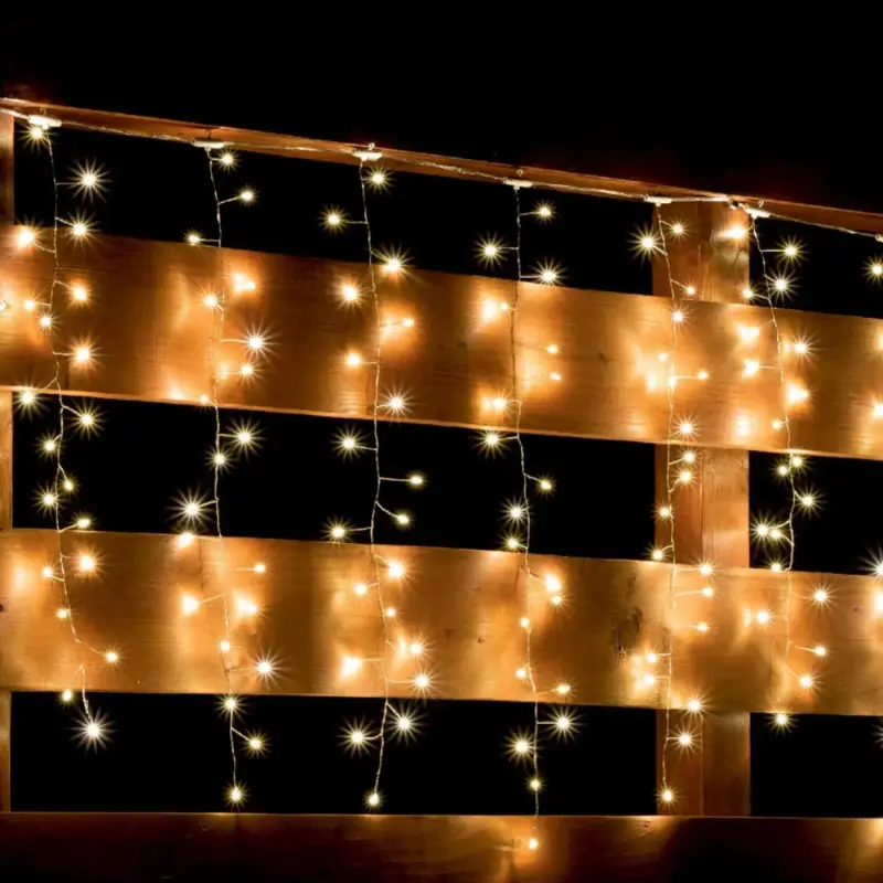 HOME Micro LED-es cluster fényfüggöny, melegfehér, 8pr. ( MLF 300/WW ) Prémium