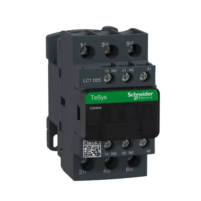 Népszerű Schneider LC1D25B5, Tesys D mágneskapcsoló, 11kW/25A (400V, AC3), 24V AC 50 Hz vezerlés, 1Z+1Ny, csavaros csatlakozás