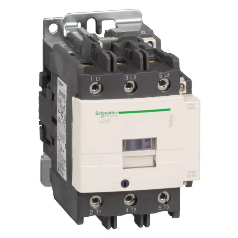 Nézd meg most Schneider LC1D80B5, Tesys D mágneskapcsoló, 37kW/80A (400V, AC3), 24V AC 50 Hz vezerlés, 1Z+1Ny, csavaros csatlakozás