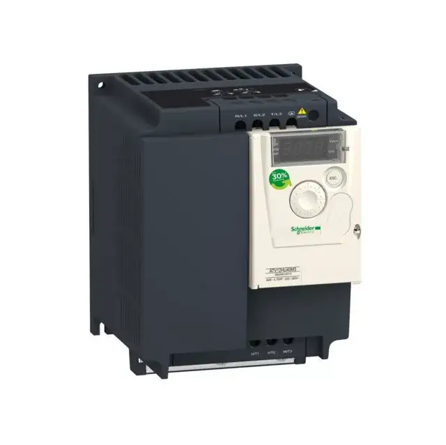 Akció Schneider ATV12HU30M3 frekvenciaváltó 3 kW, 3 fázis, 200..240V AC, Modubs, IP20, hűtőbordás (Altivar 12)