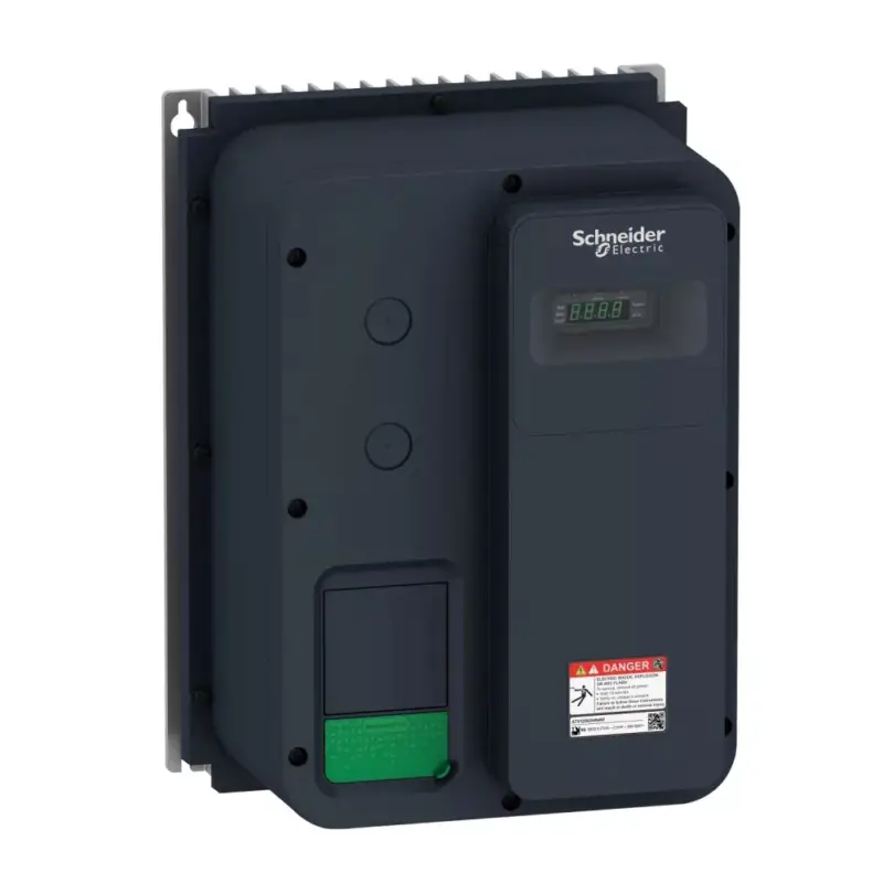 Vásárlói kedvenc Schneider ATV320U15N4W frekvenciaváltó 1,5 kW, 3 fázis, 380..500V AC, IP66, szakaszoló kapcsoló nélkül (Altivar Machine 320)