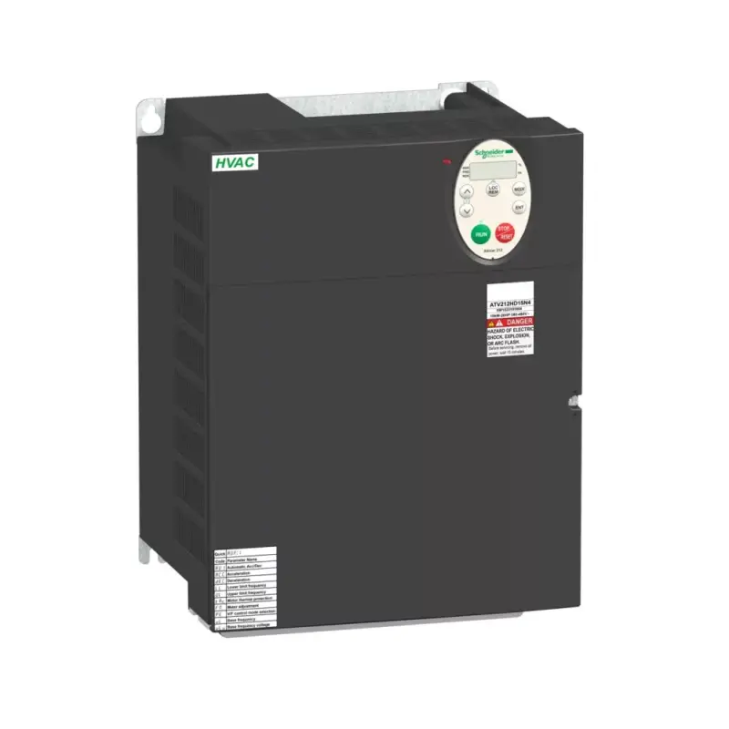 Legjobb ár Schneider ATV212HD18N4 frekvenciaváltó 18,5 kW, 3 fázis, 380..480V AC, C2 osztályú EMC szűrővel, IP21 (Altivar 212 épületes alkalmazásokra)