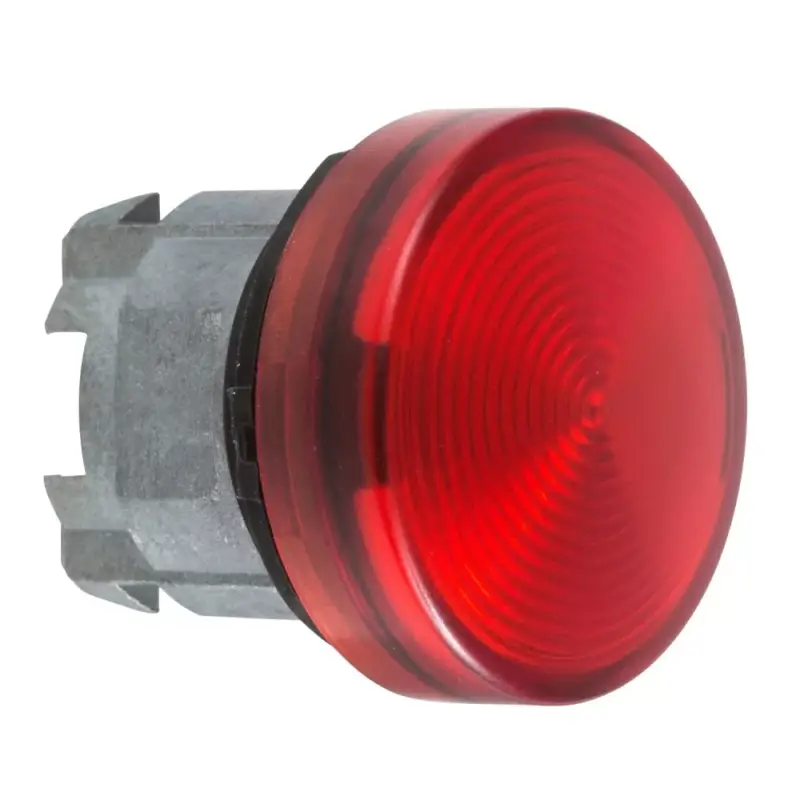 Újdonság Schneider ZB4BV043E Harmony fém jelzőlámpa fej, Ø22, LED jelzőlámpához, betehető címke, piros