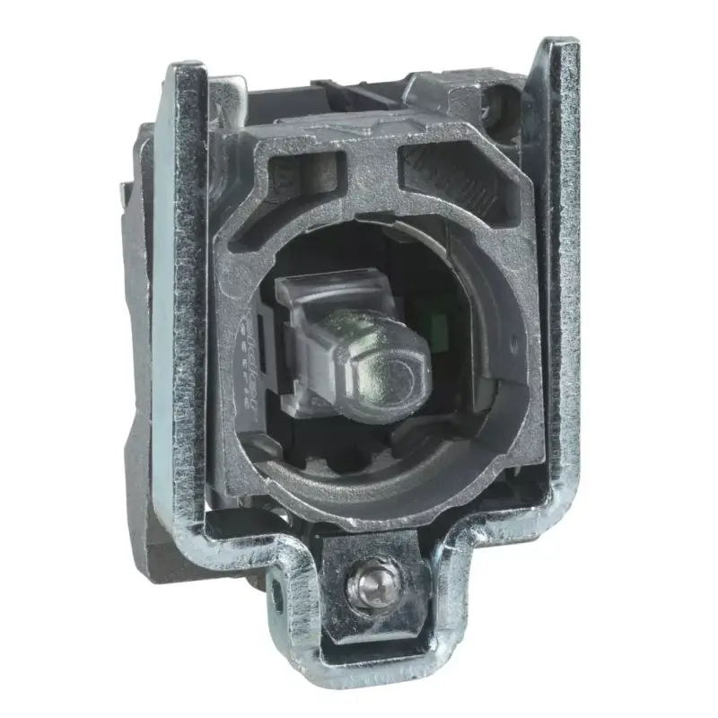 Schneider ZB4BW0B12 Harmony fém jelzőlámpa és érintkező blokk rögzítő aljzattal, LED-es, 1NC, 24VAC/DC, fehér Korlátozott ajánlat