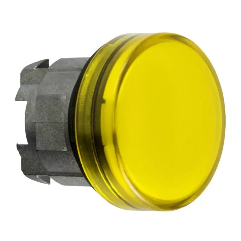 Népszerű Schneider ZB4BV083S Harmony fém jelzőlámpa fej, Ø22, LED jelzőlámpához, hornyolt lencse, sárga