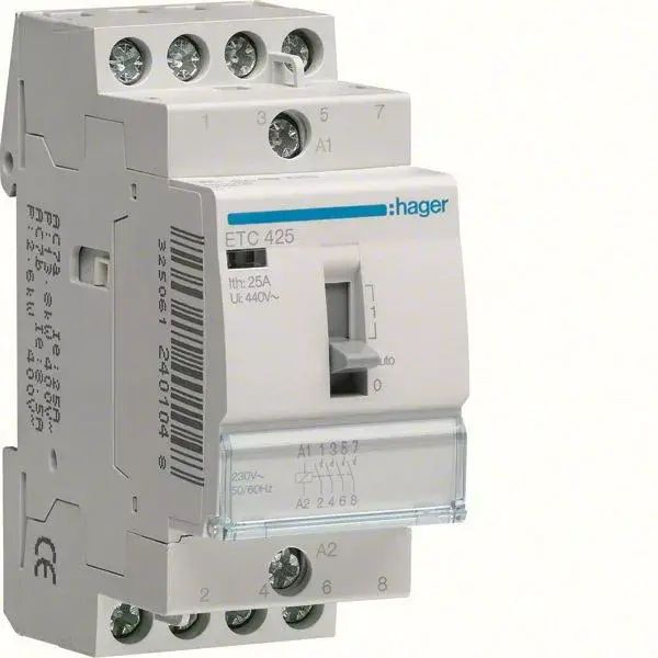 Kedvezményes ár Mágneskapcsoló, 4Z, 25A, 230V AC, moduláris